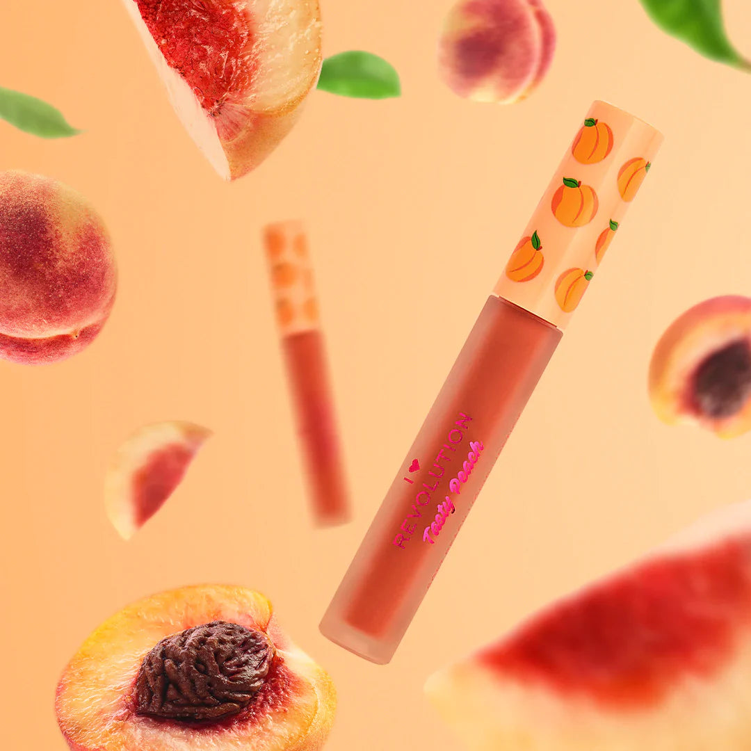 I Heart Revolution Tasty Peach Soft Peach Liquid Lipstick Melba I Heart Revolution Tasty Peach Soft Peach Liquid Lipstick Melba