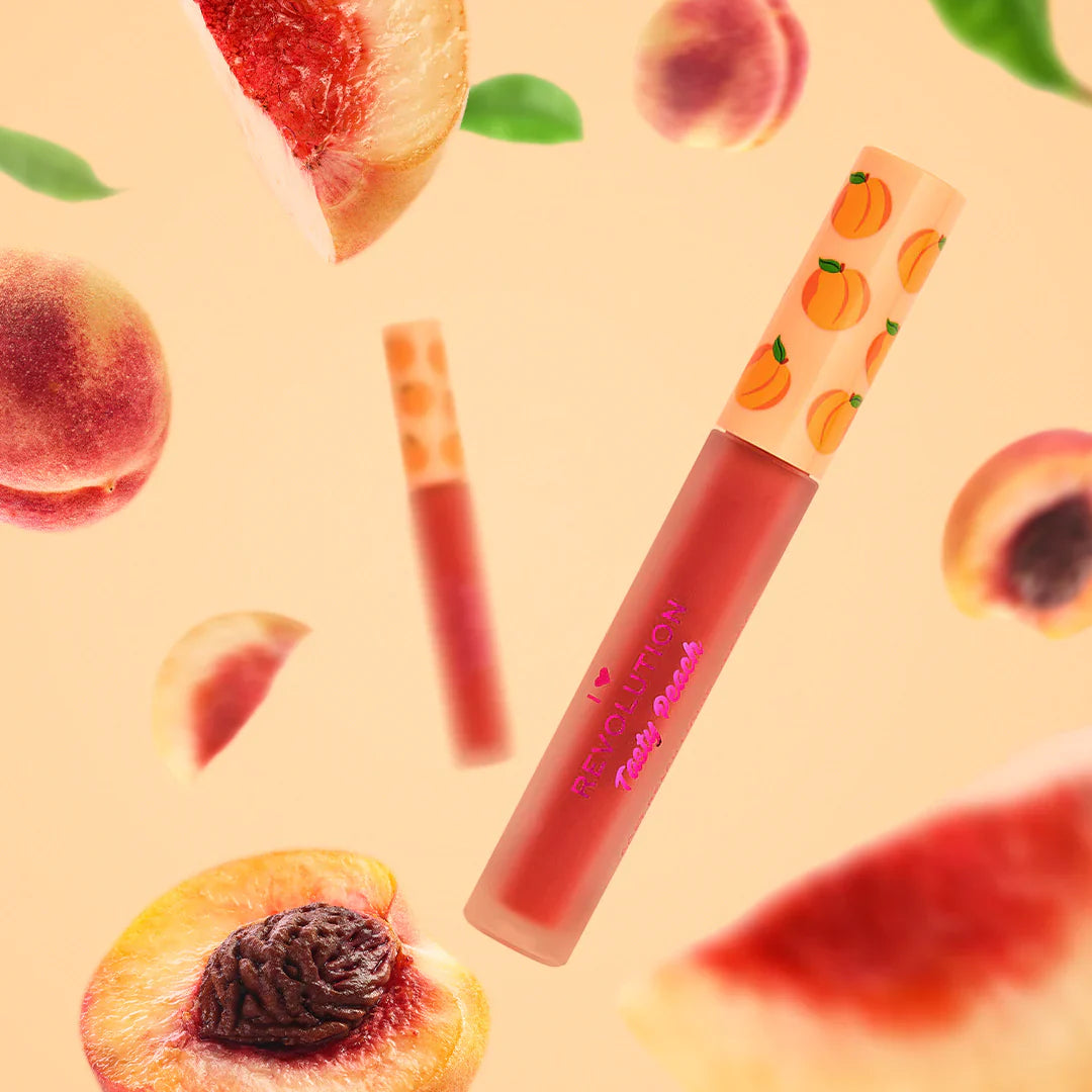 I Heart Revolution Tasty Peach Soft Peach Liquid Lipstick Melba I Heart Revolution Tasty Peach Soft Peach Liquid Lipstick Melba