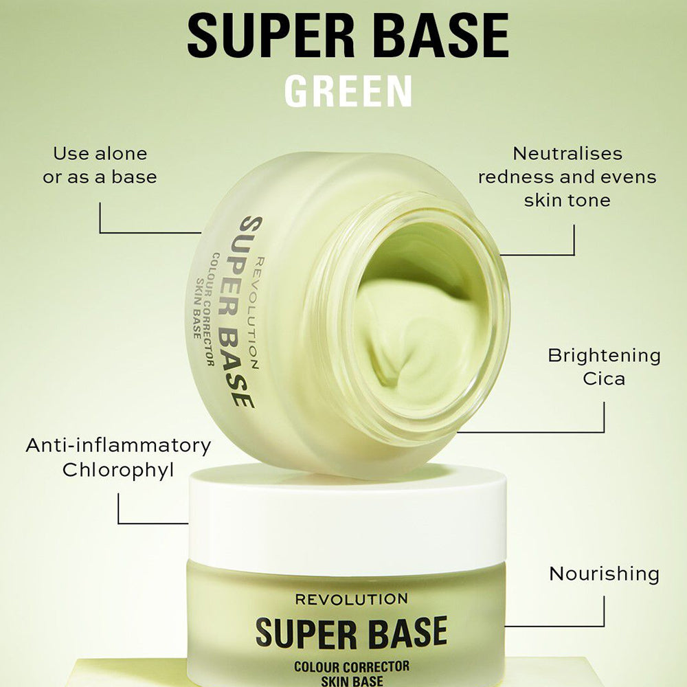 Makeup Revolution Superbase Colour Correcting Green Primer Makeup Revolution Superbase Colour Correcting Green Primer