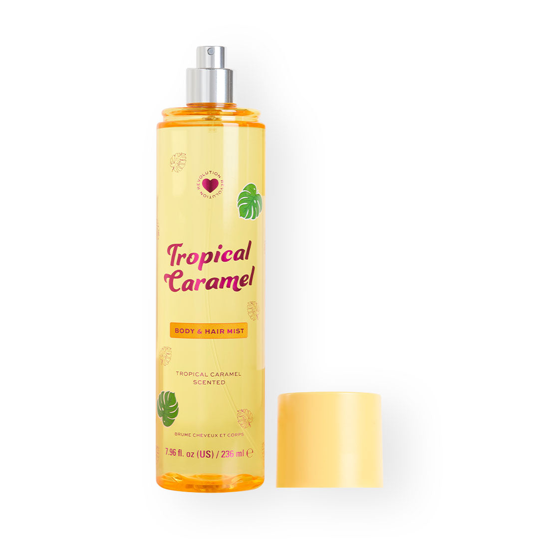 I Heart Revolution Hair & Body Mist – Blossom Bloom & Tropical Caramel I Heart Revolution Hair & Body Mist – Blossom Bloom & Tropical Caramel