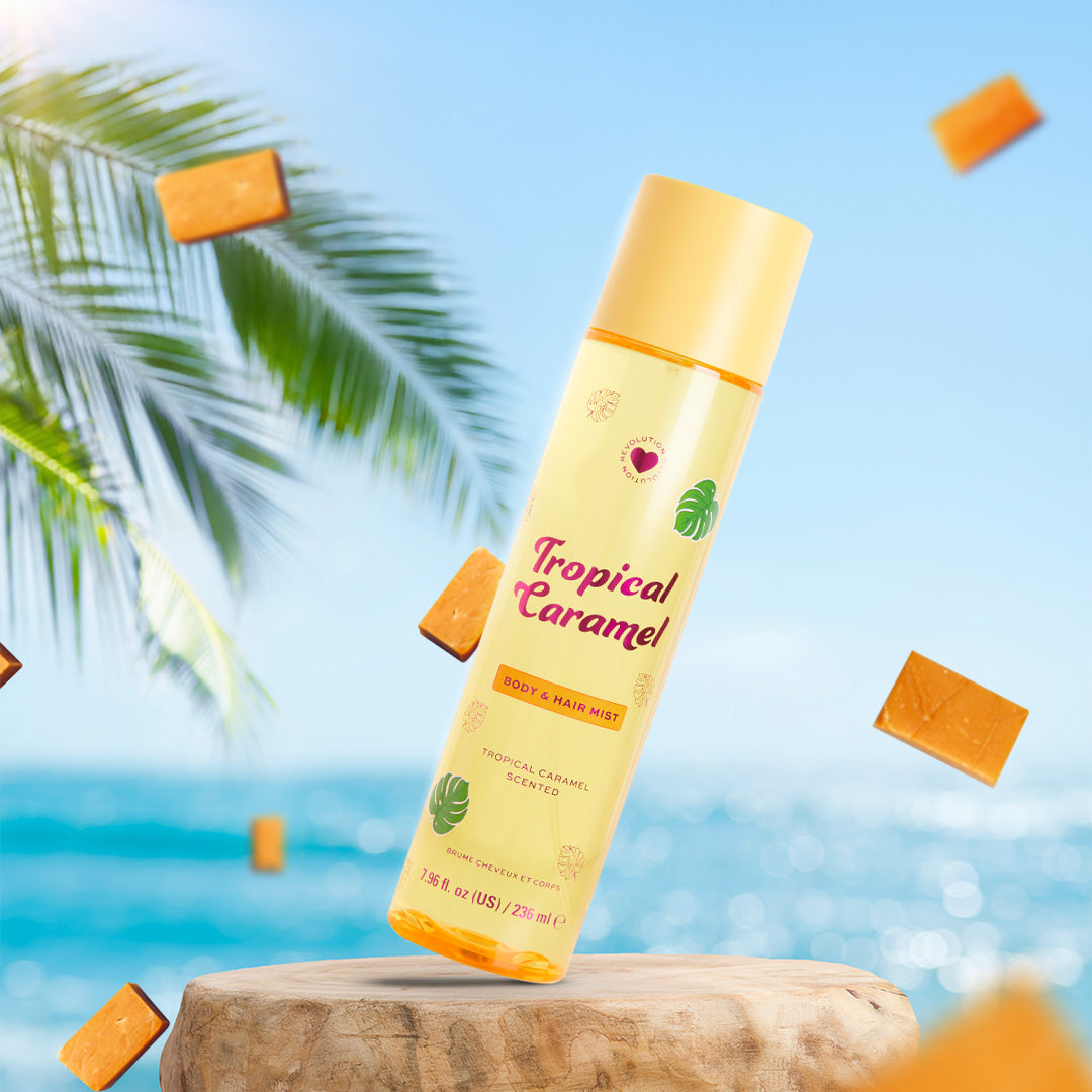 I Heart Revolution Hair & Body Mist – Blossom Bloom & Tropical Caramel I Heart Revolution Hair & Body Mist – Blossom Bloom & Tropical Caramel