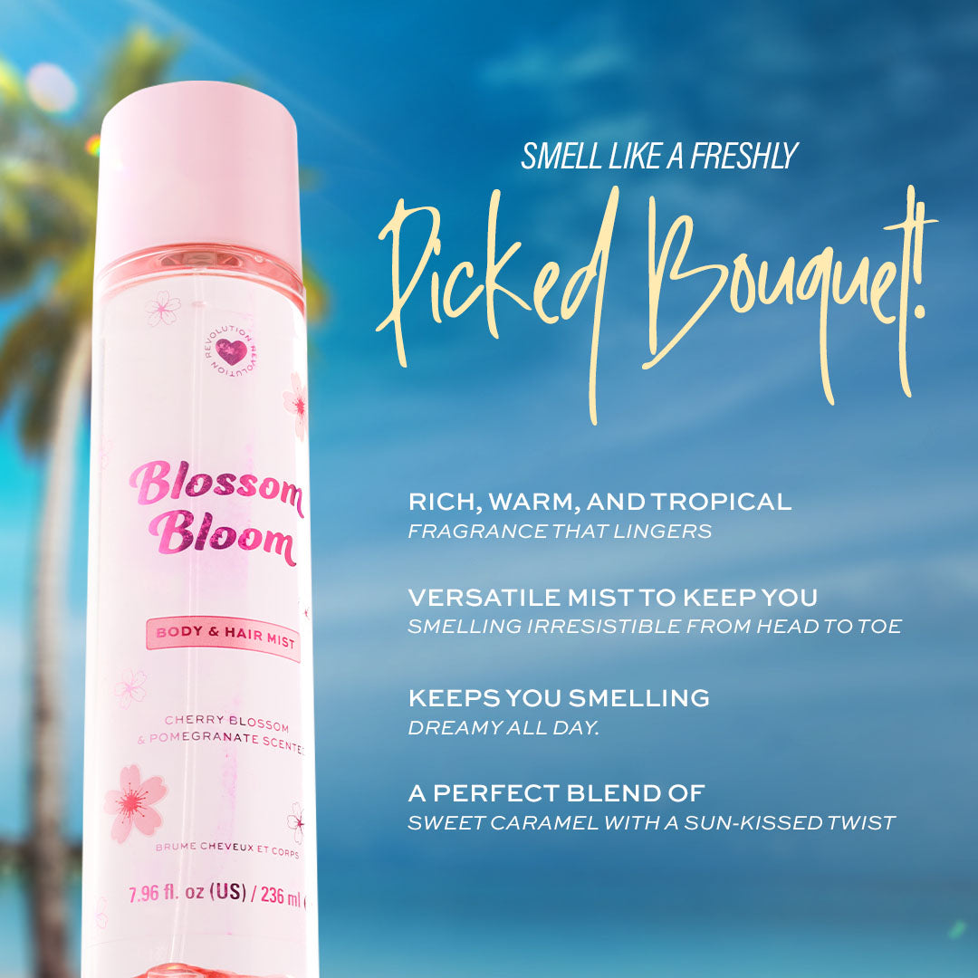 I Heart Revolution Hair & Body Mist – Blossom Bloom & Tropical Caramel I Heart Revolution Hair & Body Mist – Blossom Bloom & Tropical Caramel