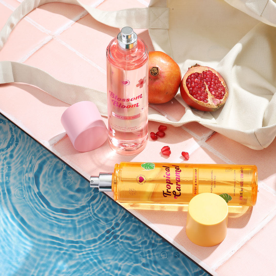 I Heart Revolution Hair & Body Mist – Blossom Bloom & Tropical Caramel I Heart Revolution Hair & Body Mist – Blossom Bloom & Tropical Caramel