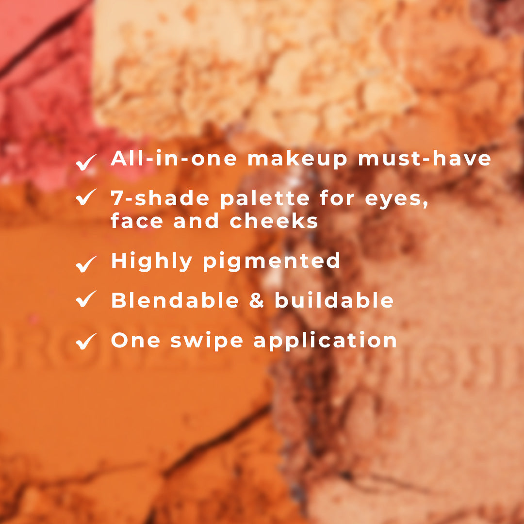 Revolution Pro Iconic Eye & Cheek Palette-Light Medium Revolution Pro Iconic Eye & Cheek Palette-Light Medium