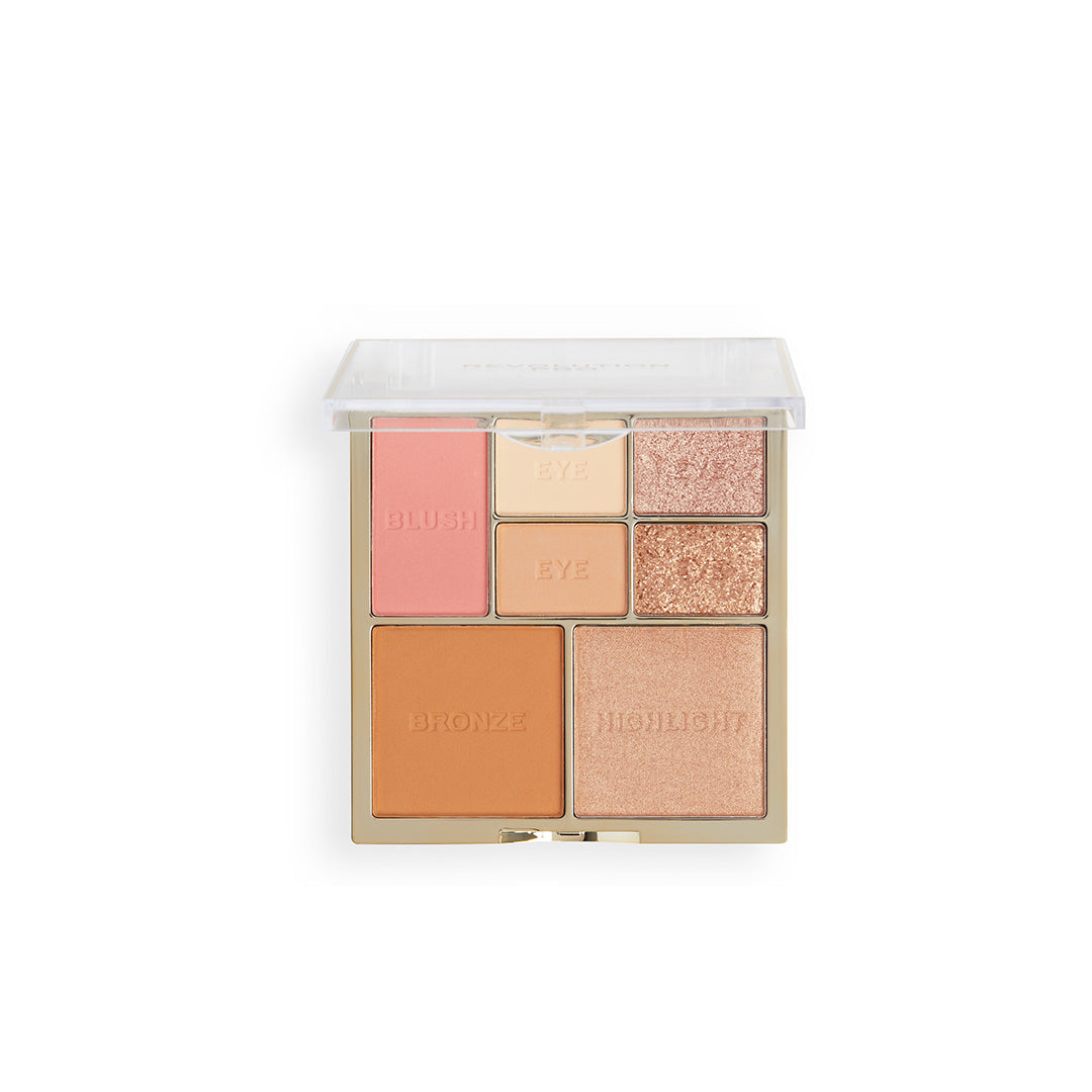 Revolution Pro Iconic Eye & Cheek Palette-Light Medium Revolution Pro Iconic Eye & Cheek Palette-Light Medium