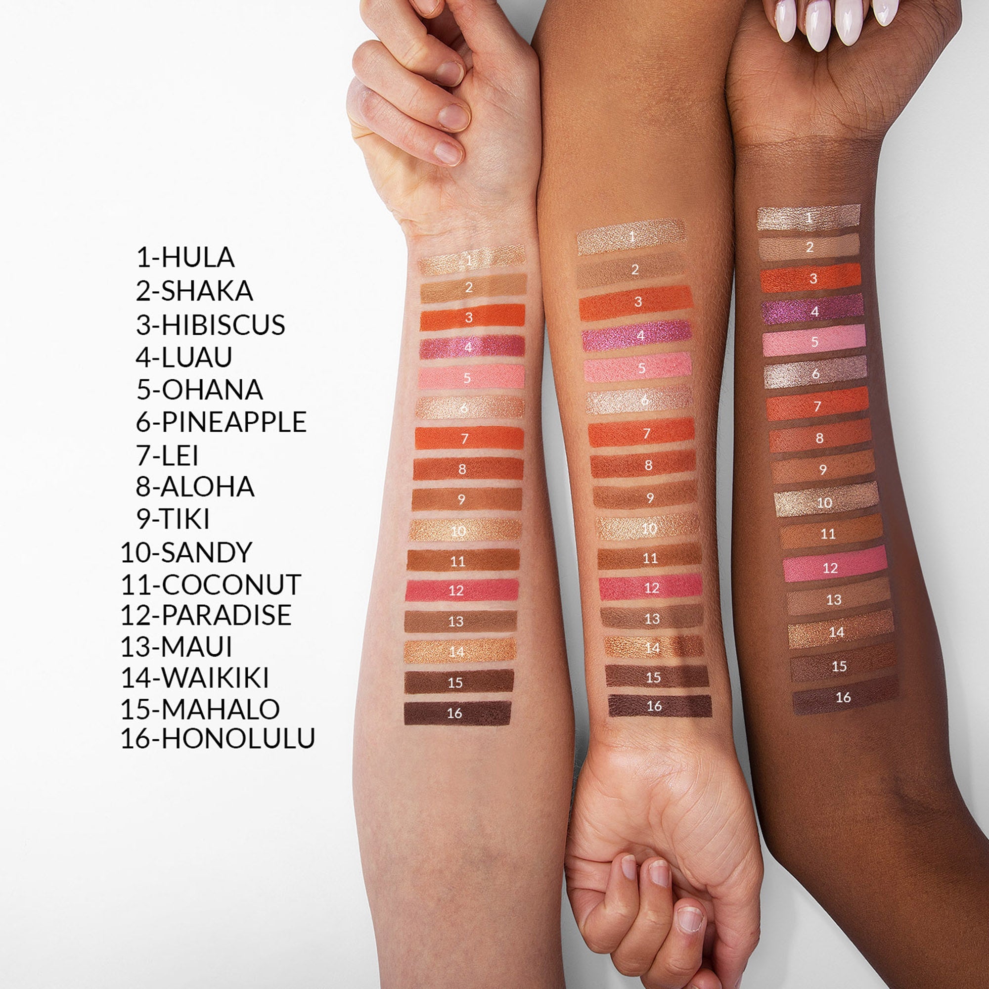 BH Hangin In Hawaii 16 Color Eyeshadow Palette BH Hangin In Hawaii 16 Color Eyeshadow Palette