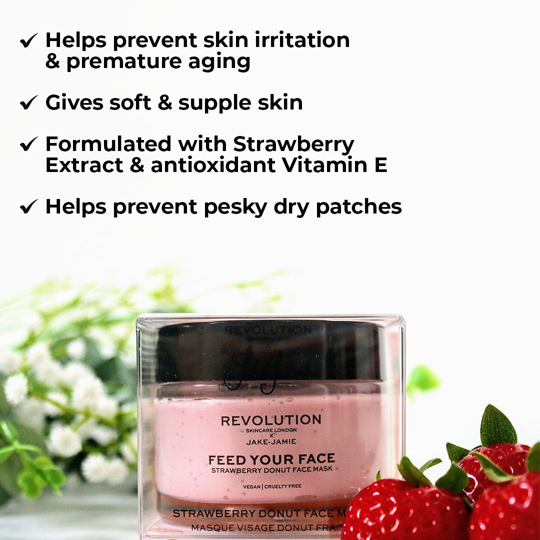 Revolution Skincare x Jake Jamie Strawberry Donut Face Mask ...