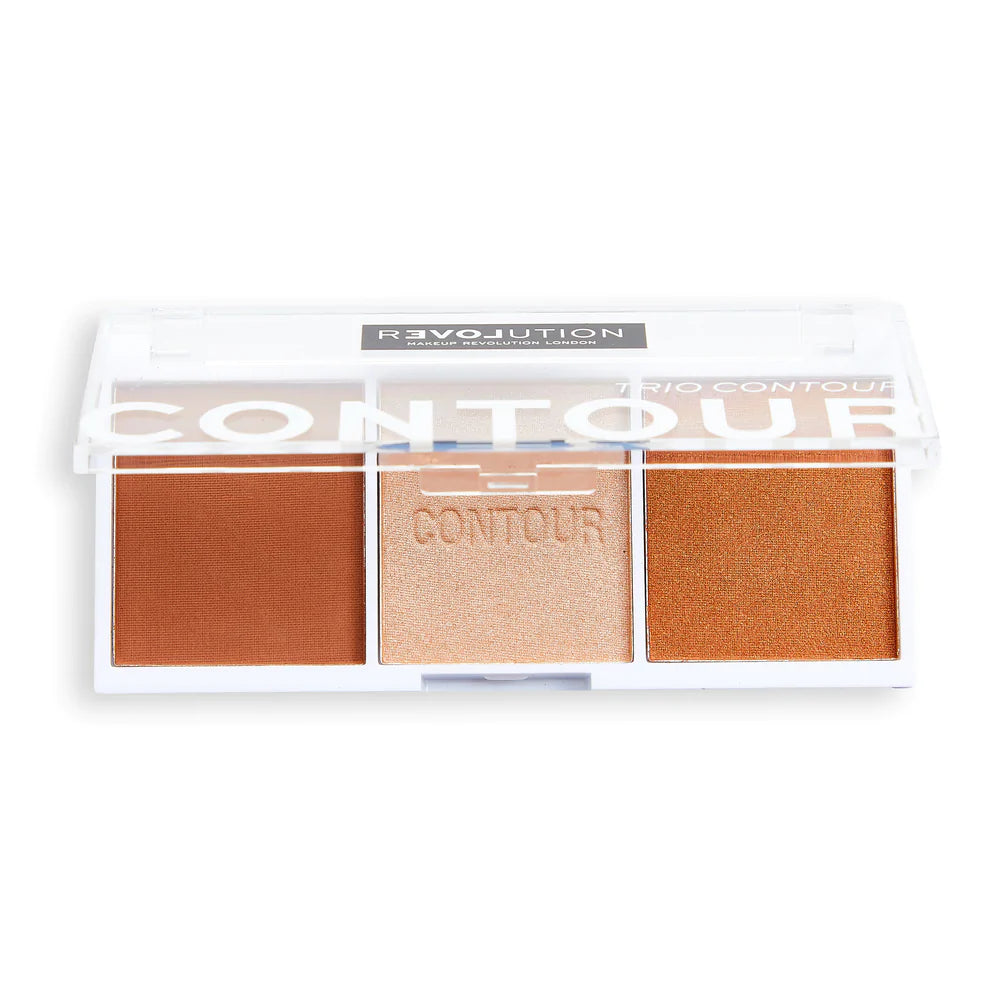 Relove By Revolution Colour Play Contour Trio Palette Baked Sugar