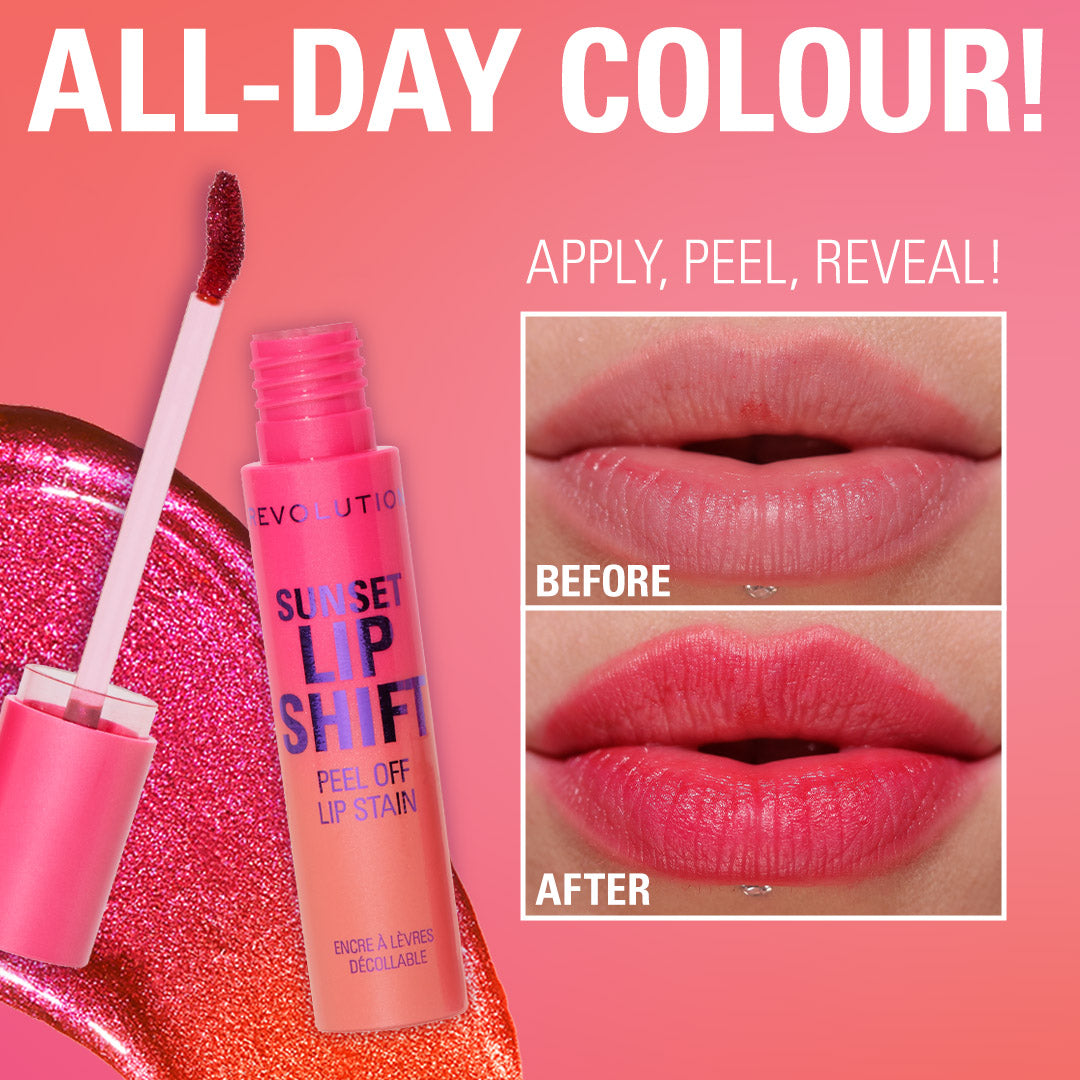 Sunset Lip Shift Peel Off Lip Stain - Flushed Pink