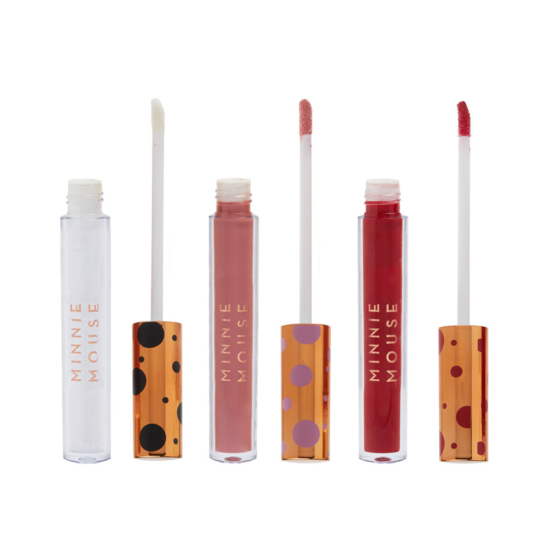 Disneys Minnie Mouse and Makeup Revolution Lipgloss Trio