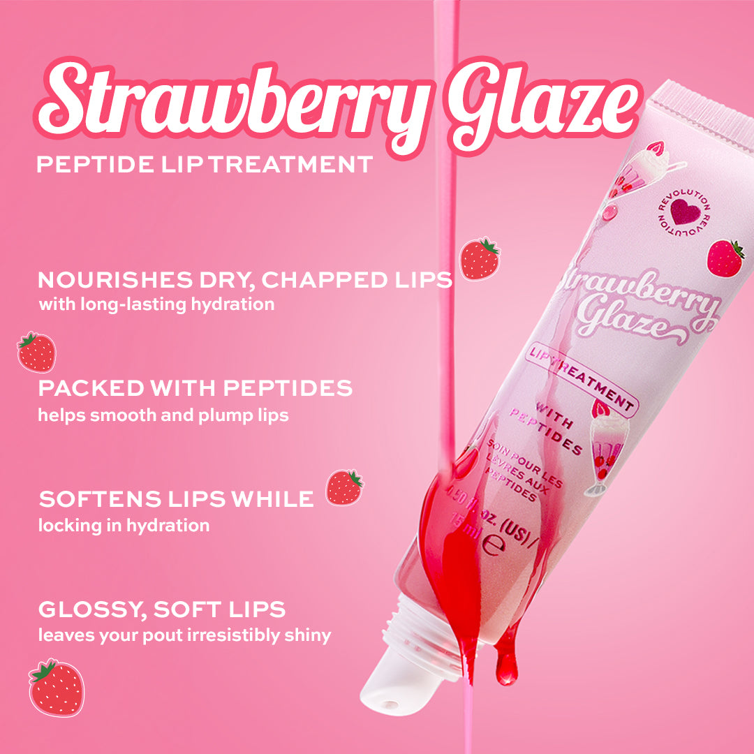 I Heart Revolution Strawberry Glaze Peptide Lip Balm