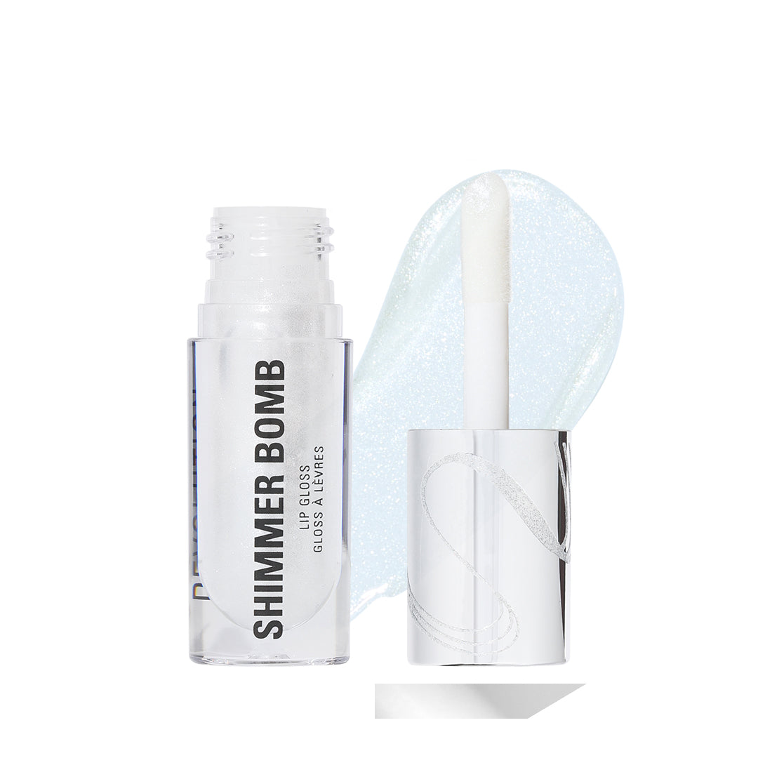 Revolution Metallic Muse Shimmer Bomb Lip Gloss Frosted Muse