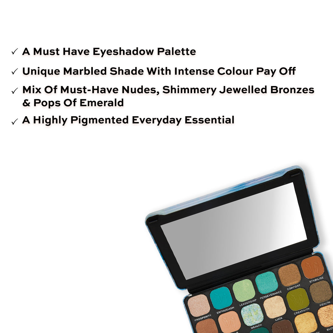 Makeup Revolution Crystal Aura Forever Flawless Shadow Palette Aventurine