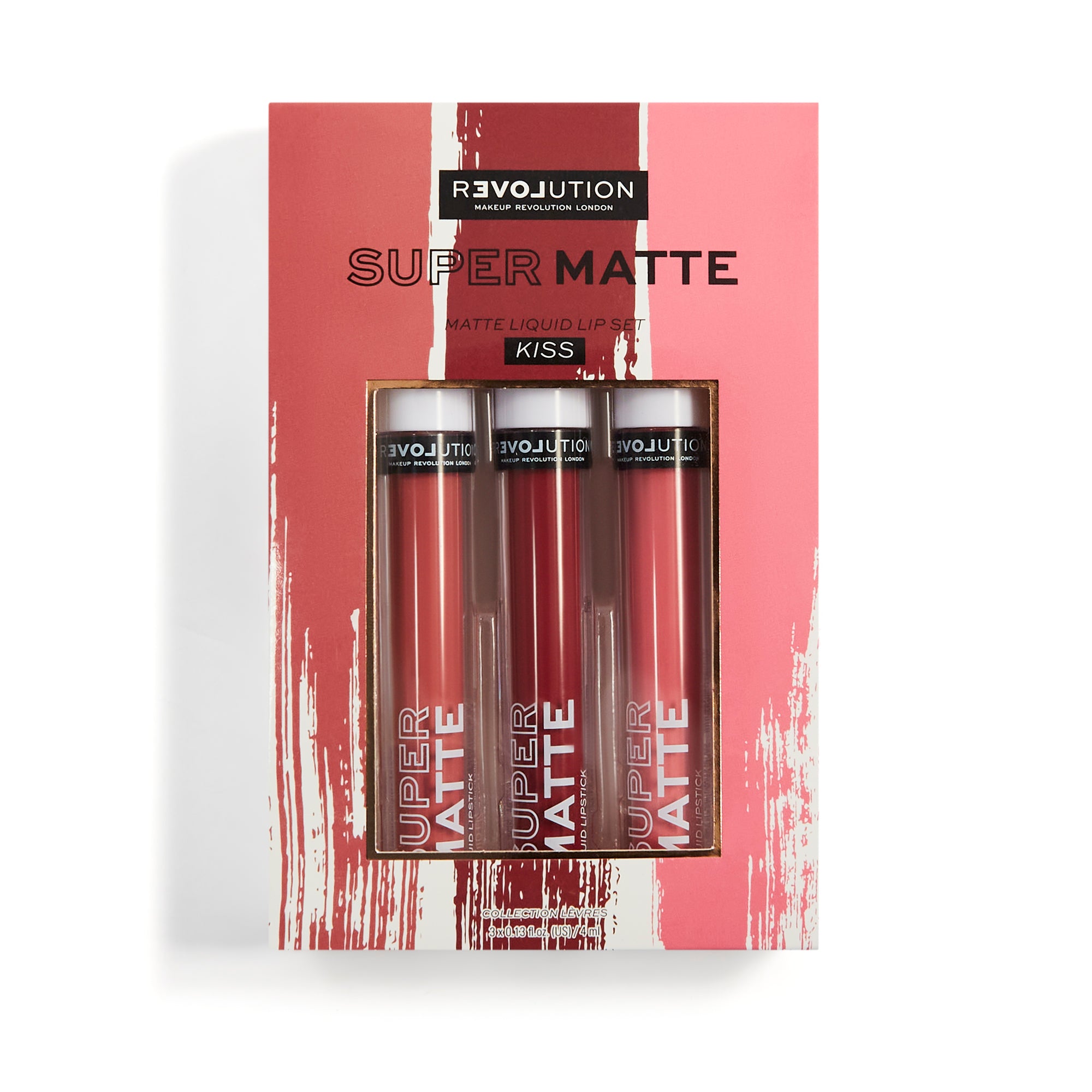 Relove By Revolution Supermatte Liquid Lip Set Kiss