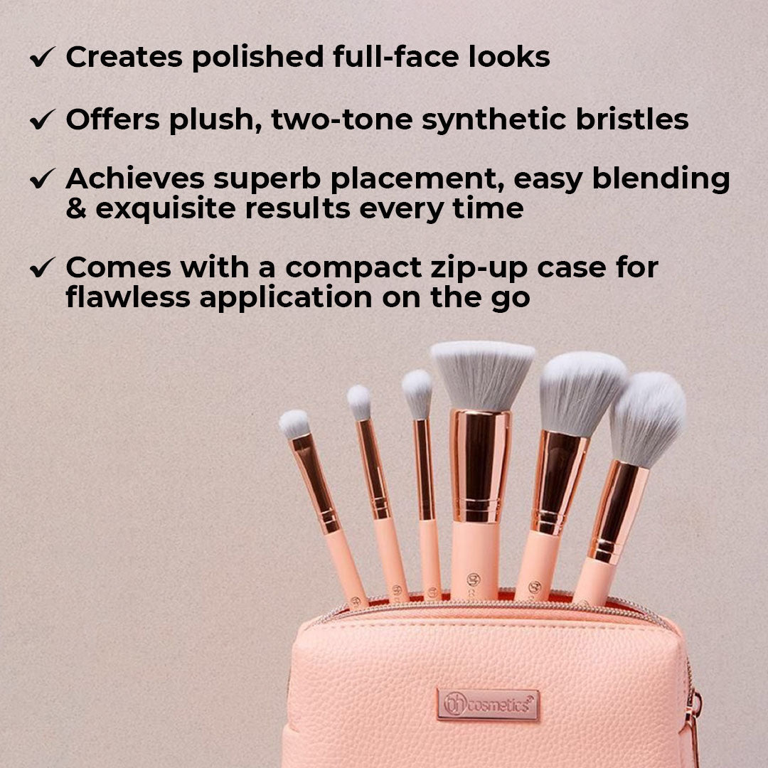 BH Cosmetics – Mini Pink Perfection – 6 Piece Brush Set